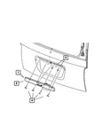 Genuine Mopar Lift-gate Handle 55364612AF. Fixed Price $102.65.