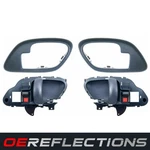 New 4PC Inside Interior Door Handles W/ Bezels Blue For 95-99 Chevy Gmc Truck. Fixed Price $36.95.