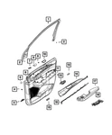 Genuine Mopar Door Interior Handle Right 6PV261X7AC. Fixed Price $52.04.