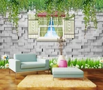 3D Window Leaf 3051 Wallpaper Print Murals Us Coco. Fixed Price $19.99.