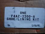 Nos Ford!! P/n: F4AZ-2200-A Severeduty Police Taxi Rear Brake Pads. Fixed Price $15.99.
