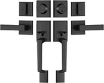 Double Front Door Handle Set, Heavy Duty Square Lever Single Cylinder. Fixed Price $49.98.