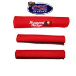 Red 3 Piece Grab Handle Cover Kit For Jeep Wrangler Yj 87-95 Rugged Ridge. Fixed Price $11.99.