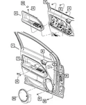 Genuine Mopar Remote Handle Bezel Right 1NS32XDVAB. Fixed Price $18.40.