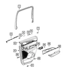 Genuine Mopar Rear Door Interior Handle Left 6ZA111X7AC. Fixed Price $65.79.