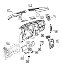 Genuine Mopar Grab Handle 1EQ982D0AB. Fixed Price $13.61.