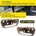 2X Door Handle For 45328 Toyota Beige Camry Chrome Front & Rear Right Left Inner. Fixed Price $17.99.