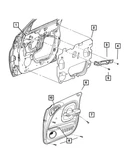 Genuine Mopar Door Interior Handle Right SB96MF1AD. Fixed Price $55.92.