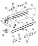 Genuine Mopar Retainer 5139809AA. Fixed Price $6.12.