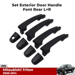 For Mitsubishi L200 Triton 2005-14 Outer Door Exterior Handle Black Set G06. Fixed Price $129.71.