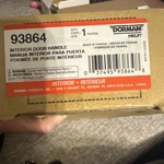 New Interior Door Handle Dorman 93864. Fixed Price $35.00.