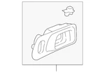 Genuine Honda Case Front Inside *YR202L* (dark Saddle) 72125-S9V-A01ZF. Fixed Price $18.85.