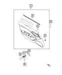 Genuine Mopar Door Pull Handle Right 6LE76U0DAA. Fixed Price $27.65.