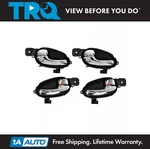 Trq Inside Inner Interior Door Handles Chrome Lh Set 4 For Envoy Trailblazer. Fixed Price $81.95.