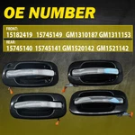 4X Door Handles For Escalade Avalanche Silverado 99-07 Front Rear Lh Black. Fixed Price $39.89.