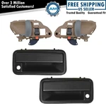 Textured Black Outside & Tan Inside Door Handle Kit Set For Chevy Gmc Pickup Suv. Fixed Price $69.85.
