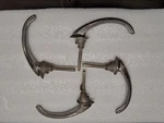 4 Nos 1936 Lincoln Zephyr Outside Door Handles. Fixed Price $100.00.
