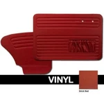 1956 - 64 Vw Volkswagen Bug Brick Red Replacement Door Panels W/pockets By Tmi. Fixed Price $347.61.