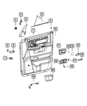 Genuine Mopar Handle Cover Right 68223332AA. Fixed Price $53.87.