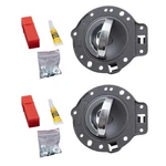Inside Door Handles For 06-10 Jeep Commander Drivers Set Chrome W/ Gray Housing. Fixed Price $49.10.