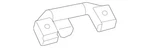 Genuine Mercedes-benz Grab Handle 166-810-05-54-9051. Fixed Price $40.73.