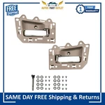 New Front Inside Beige & Chrome Door Handle Pair For 2005-2010 Jeep Grand. Fixed Price $75.06.