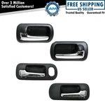Trq Door Handle Interior Inside (set Of 4) Black Chrome For Honda Civic Sedan. Fixed Price $49.85.