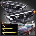 Jet Black Fits 2013-2016 Ford Fusion Sequential Led Signal Projector Headlights. Fixed Price $369.38.