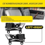 New Set Of Door Handles Rear Driver & Passenger Side Chrome 692062812000 Pair. Fixed Price $31.34.